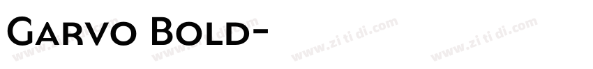 Garvo Bold字体转换